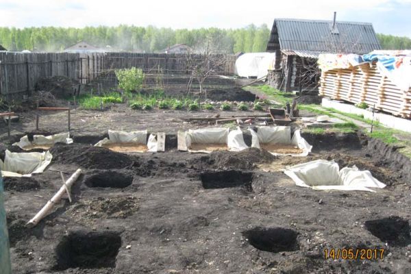 Площадка под фундамент для каркасного дома